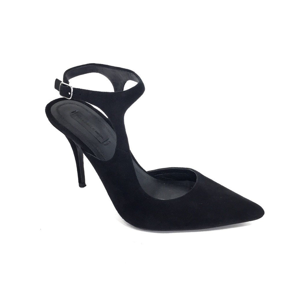 Alexander Wang Black Suede Pointed Pumps
